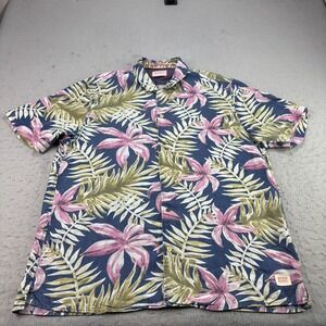 Scotch & Soda Shirt Mens‎ XL Floral Hawaiian AOP Button Up Tropical Camp Viscose